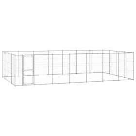 Outdoor Dog Kennel Galvanized Steel 364.7 ft²