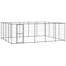 Outdoor Dog Kennel Steel 260.5 ft²
